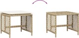 thumbnail of vidaXL Gartenhocker mit Kissen 4 Stk., Hocker mit abnehmbarem waschbarem Bezug, Gartenstuhl mit Stahlrahmen, Sitzhocker Gartenmöbel, Beige Poly Rattan