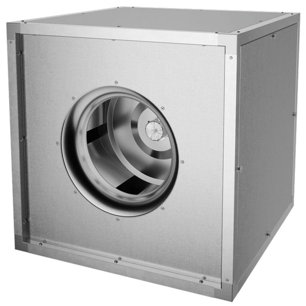 VDI - Unità Cassonata Centrifuga di Estrazione Fumi Cucina alte temperature griglia - 4000 m3/h - Dim: cm 60x60x60H - Motore AC Monofase
