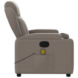 thumbnail of vidaXL Massagestoel Taupe Stof