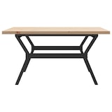 thumbnail of vidaXL Couchtisch Y-Gestell 90x90x45,5cm Massivholz Kiefer & Stahl