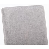 thumbnail of Juego de 6 sillas de comedor Ina de tela Gris claro/Negro