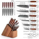 thumbnail of XinZuo - Damascus messenset 15-delig - B13R Yu series