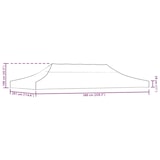 thumbnail of vidaXL Partyzelt-Dach 6x3 m Beige 270 g/m²