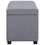 thumbnail of Helloshop26 - Bank mit Staufach 116 cm hellgraues Polyester 02_0010878