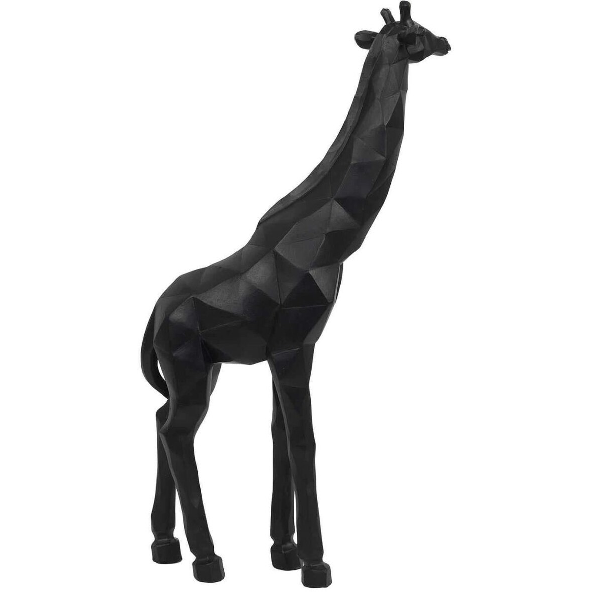 Girafe origami en polyrésine noire 40 cm The Home Deco Factory