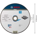 thumbnail of Disque EXPERT à tronçonner PRO Métal gris 230 x 3,0 mm (alésage 22,23 mm) Bosch