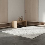 thumbnail of Teppich Wohnzimmer 3D Geometrisch Modern Waschbar Strapazierfähig Esszimmer OEKO-TEX Creme 60x110 cm Gekettelt – GENF von Kadima Design