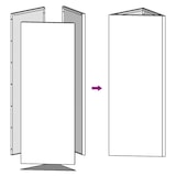 thumbnail of Helloshop26 - Jardineira triangular elevada para plantas flores e pátio/jardim 40 x 34,5 x 70 cm aço inoxidável prata 02_0038813