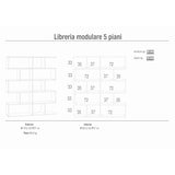 thumbnail of SARMOG LIBRERIA MODULARE H178 L150 KIT in truciolare nobilitato color ossido bianco