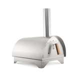 thumbnail of Draagbare houtgestookte pizzaoven van het merk CRU, model CRU30, in roestvrij staal