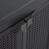 thumbnail of vidaXL Gartenschrank Schwarz 65x45x88 cm PP Rattan-Optik