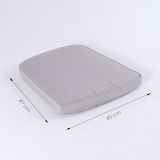 thumbnail of Pack 2 cojines para sillas de jardín, Forma curva, color piedra, Tamaño 45x47x5 cm, Repelente al agua, Desenfundable