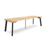 thumbnail of Consolle allungabile, Tavolo consolle allungabile, 262x90x73cm, Per 12 persone, Gambe in legno, Stile moderno, Rovere _ 325_35