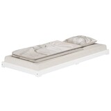 thumbnail of Kurzes Futon extra niedriges Unterschiebbett 90x190 Kiefer weiß V-60.47W-09-190 ohne Zubehör