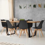 thumbnail of Pack Mesa de Comedor o Cocina Madera Maciza 160cm + 6 Sillas Nordic Blanco