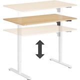 thumbnail of tectake Escritório elétrico ajustável em altura Skadi  Carvalho/Branco