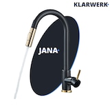 thumbnail of JANA | Grifo de cocina extensible de acero inoxidable premium dorado negro | alto Bogo alta presión giratorio 360° 2 conexiones | Grifo Gastr