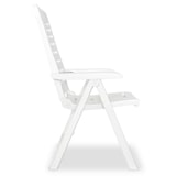 thumbnail of vidaXL Tuinstoelen 2 st verstelbaar kunststof wit