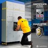 thumbnail of TwinThink Taquillas Vestuario 180cm de 12 Puertas Taquilla Metalica con Llave Taquillas Vestuario 6 Puertas Taquilla Vestuario Metalicas (Gris)