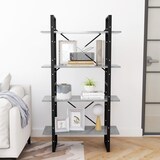 thumbnail of Libreria 4 Ripiani Grigio Cemento 80x30x140cm Legno Multistrato