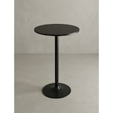 thumbnail of Modischer Bartisch in Schwarz, Trompetenfuß, 30 kg Belastbar, für Gastronomie/Zuhause. 60x60x100 cm | Kadima Design