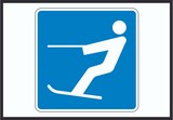 thumbnail of Wasserski fahren erlaubt Symbol A5 (148x210mm)