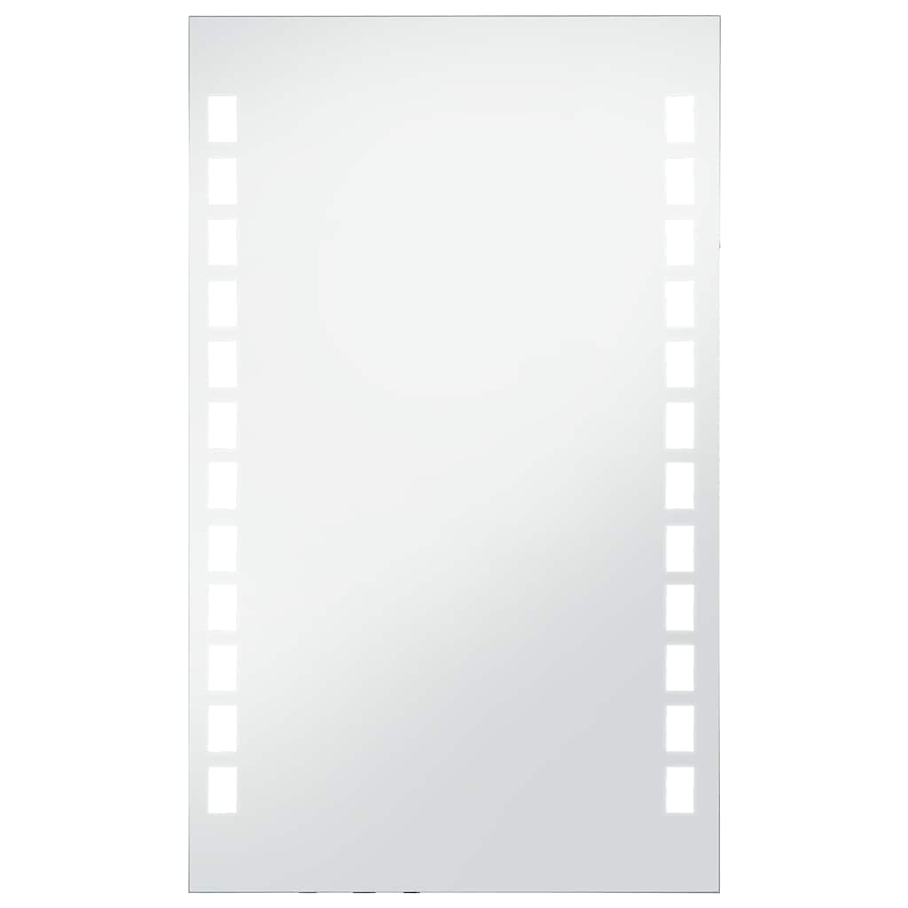 vidaXL Badezimmer-Wandspiegel mit LEDs 60x100 cm