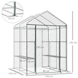 thumbnail of Outsunny - Foliengewächshaus - 143Lx143Wx195Hcm - Transparent