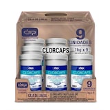 thumbnail of Lejía en pastillas Clorcaps caja de 9 botes de 300 pastillas