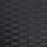 thumbnail of vidaXL Gartenstuhl mit Fußhocker Schwarz Poly Rattan