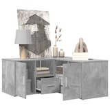 thumbnail of vidaXL Eckregal Betongrau 160x40x45 cm Holzwerkstoff
