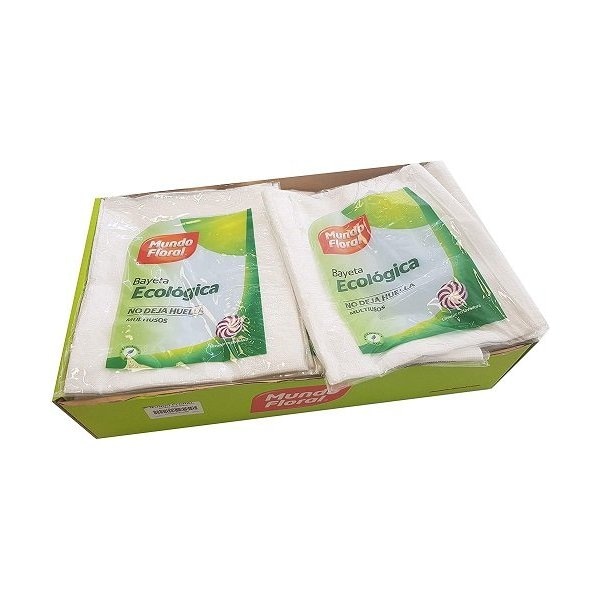 Bayetas ecológicas XL de Mundo Floral. Caja 24 uds