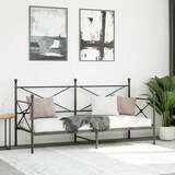 thumbnail of vidaXL Tagesbett ohne Matratze Schwarz 80x200 cm Stahl