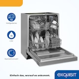 thumbnail of Exquisit Geschirrspüler EGSP9313-EF-030E inox | Spülmaschine 60 cm | ECO-Modus | Maßgedecke: 13 | Startzeitvorwahl | Unterbaugerät