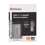 thumbnail of Verbatim USB-C? Adapter [1x USB-C? Stecker - 1x RJ45-Buchse] 49146 0.10 m