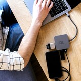 thumbnail of Docking Station HUB USB-C 6in1 Adapter (USB Quick Charge 3. 0/ 4.0, HDMI, Ethernet, USB-C, für Apple MacBook, Dell XPS, Asus ZenBook and mehr)