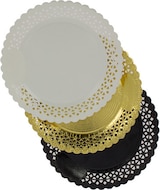 thumbnail of MONOUSO - Prato Naperon de Cartão Redondo Dourado 30 cm (5 Uds)