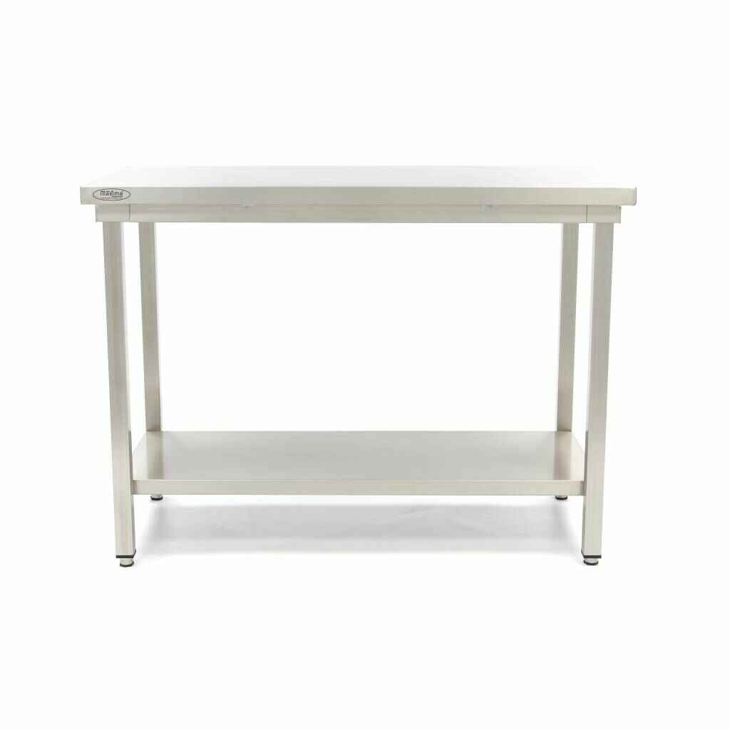 Mesa em aço inoxidável - 200 x 70 cm - altura regulável