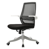 thumbnail of Moderne bureaustoel HWC-J88, bureaustoel, ergonomisch ademend, taillesteun, opklapbare armleuning ~ zwart