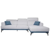 thumbnail of Sofa HWC-G44, Ecksofa L-Form 3-Sitzer, Liegefläche Nosagfederung Taschenfederkern verstellbar 277cm ~ rechts, hellgrau