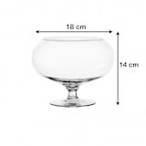 thumbnail of Vaso Ovale in Vetro Trasparente 18x14