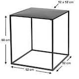 thumbnail of DanDiBo Couchtisch Schwarz Metall L Beistelltisch Wohnzimmer 96252 Tisch Beistelltisch 52 cm Sofatisch Küchentisch Modern