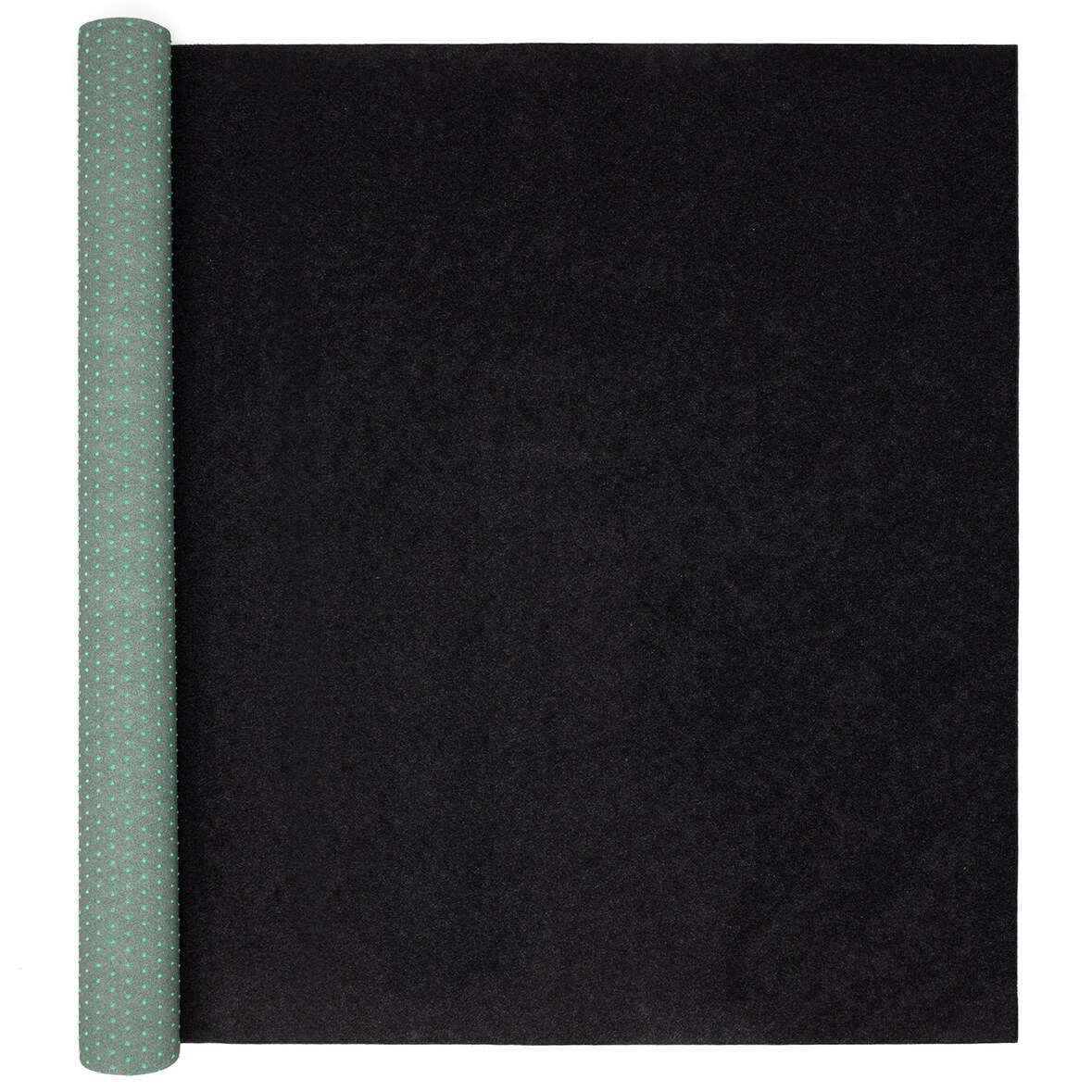 Rasenteppich 67 x 350 cm Schwarz mit Noppen Kunstrasen Teppich Balkon Terrasse Outdoor