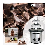 thumbnail of Clatronic SKB 3248 Fontana di Cioccolato 3 Piani per Fonduta di Cioccolato 1kg Acciaio Inossidabile, 170W, Argento