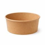 thumbnail of RyanPack Salatschalen, Pappe rund 750 ml Ø 14,5 cm, Höhe 6 cm, braun – 50 Stück