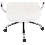 thumbnail of Fauteuil de bureau  Rako en véritable cuir ajustable et pivotant Blanc