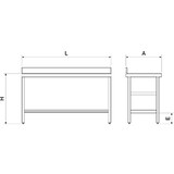 thumbnail of Mesa de parede com acesso 1200x600x850 mm.