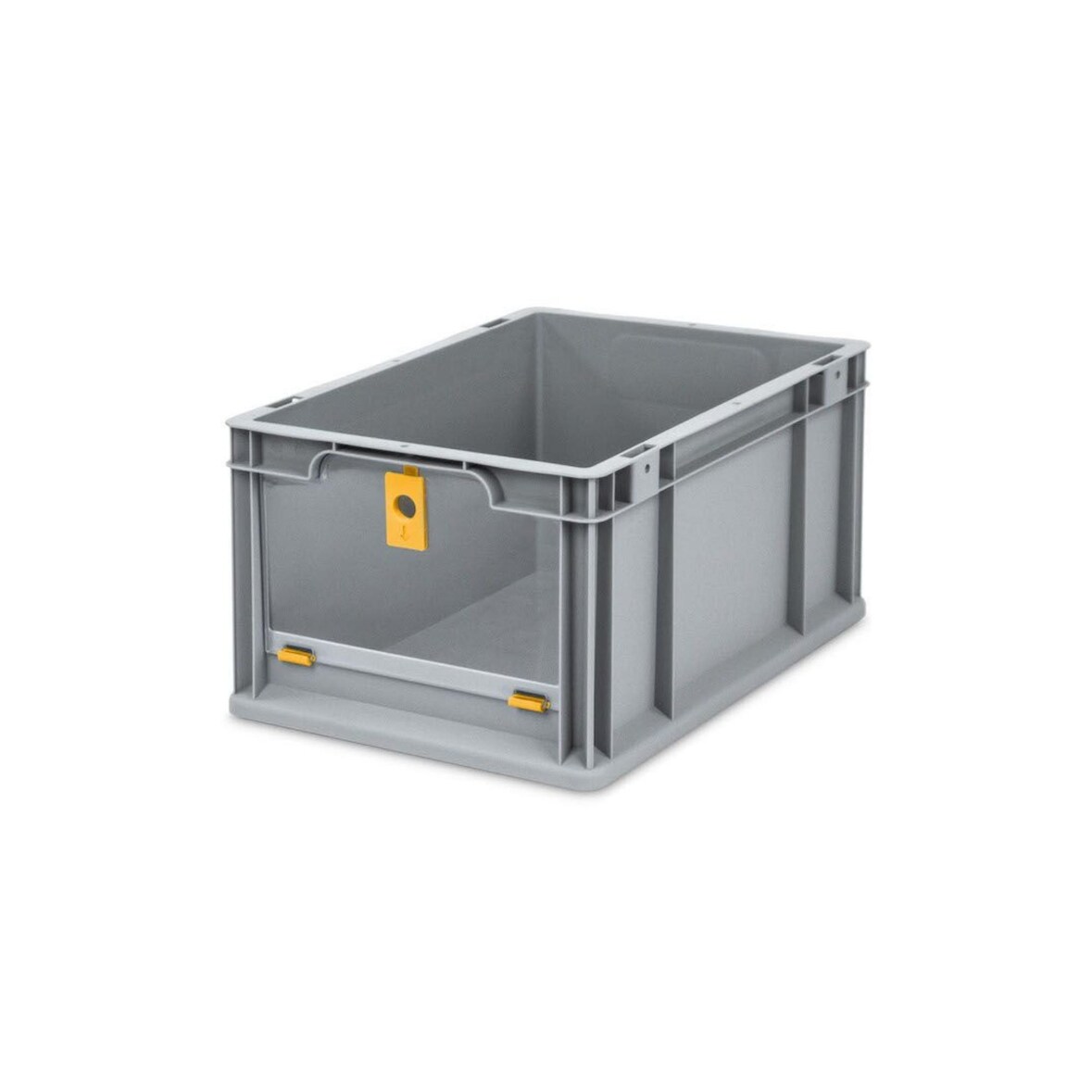 PROREGAL Eurobox NextGen Insight Cover | HxBxT 22x30x40 | 20 Liter | Hoch/Gelb | Eurobehälter, Transportbox, Transportbehälter, Stapelbehälter