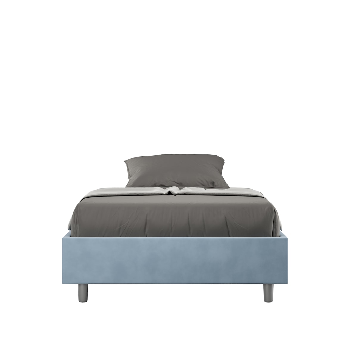 Letto una piazza e mezza Azelia 110x190 senza rete azzurro