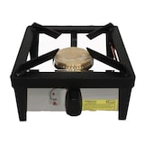 thumbnail of Fogon exterior de 1 fuego. De chapa de acero con estructura en color negro. No disponen de termopar por ser para exteriores.